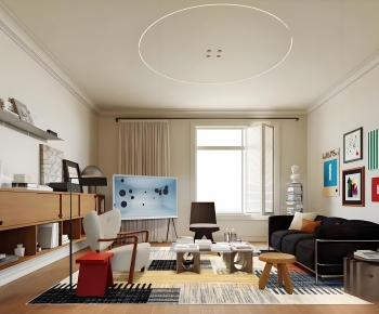 Modern A Living Room-ID:969530111