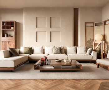 New Chinese Style A Living Room-ID:760272985