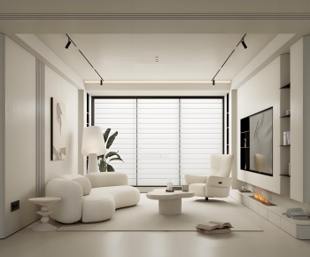 Modern A Living Room-ID:990890033