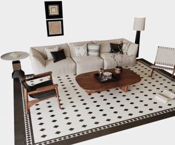 Wabi-sabi Style Sofa Combination-ID:904341947