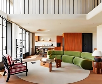 Modern A Living Room-ID:558610017