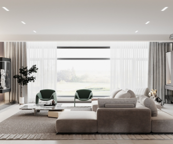 Modern A Living Room-ID:457043897