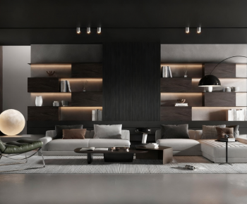 Modern A Living Room-ID:700418002