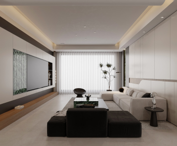 Modern A Living Room-ID:442433122