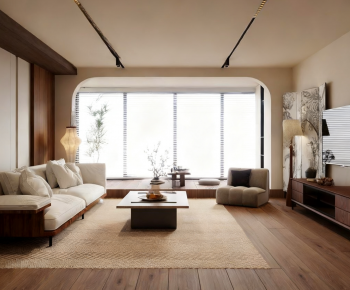Wabi-sabi Style A Living Room-ID:899087911