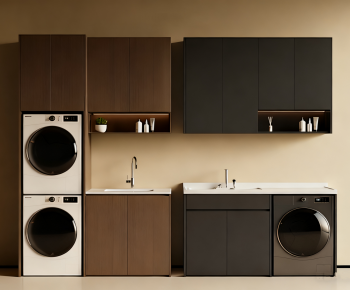 Modern Laundry Cabinet-ID:957537899