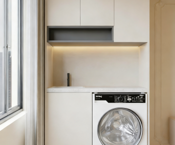 Modern Laundry Cabinet-ID:444960614