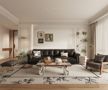 French Style A Living Room-ID:625072004