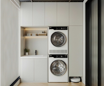 Modern Laundry Cabinet-ID:880029278