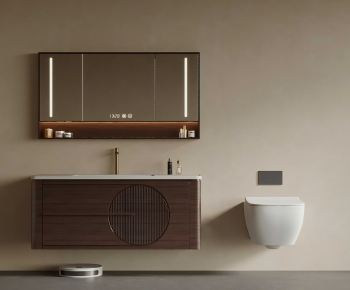 New Chinese Style Bathroom Cabinet-ID:437150014