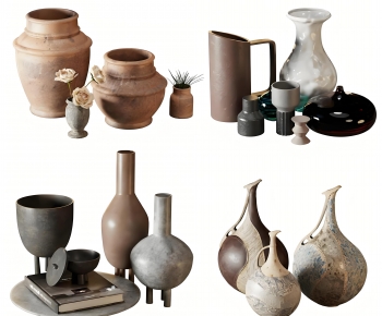 Wabi-sabi Style Clay Pot-ID:541485074