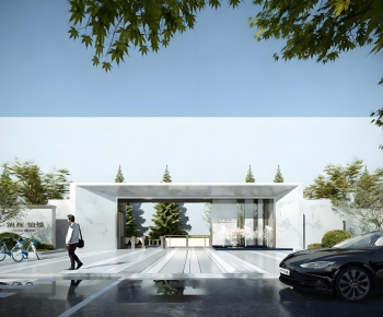 Modern Facade Element-ID:624660978