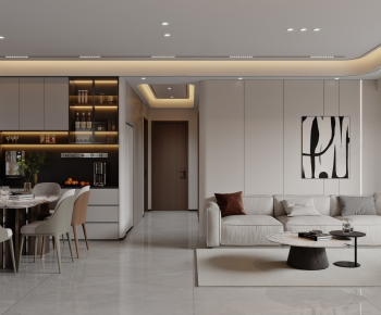 Modern A Living Room-ID:297844894