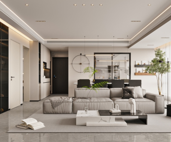 Modern A Living Room-ID:284606934