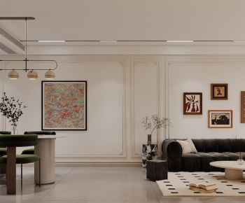 French Style A Living Room-ID:886370904