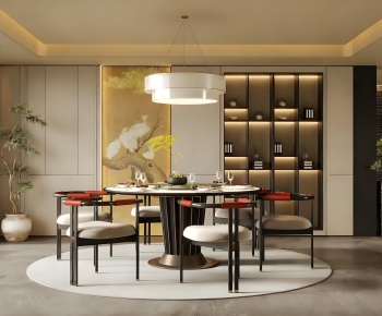 New Chinese Style Dining Room-ID:216764938