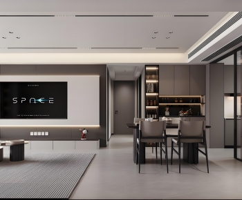 Modern A Living Room-ID:196444034