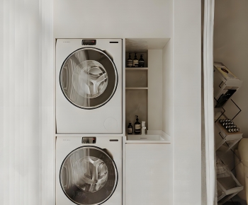 Modern Laundry Cabinet-ID:491986047