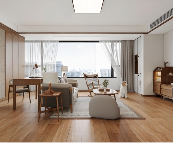 Japanese Style A Living Room-ID:879563092