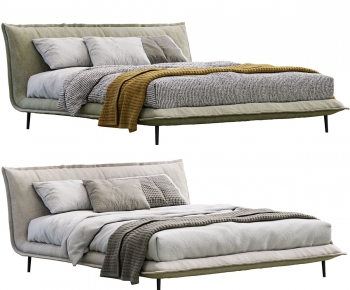 Modern Double Bed-ID:112582923