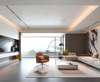 Modern A Living Room-ID:888339043