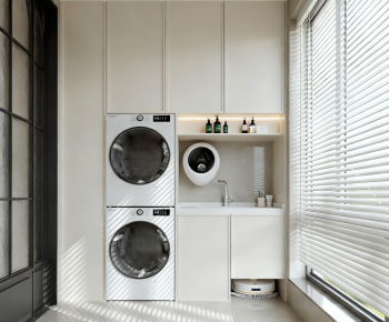 Modern Laundry Cabinet-ID:854180107