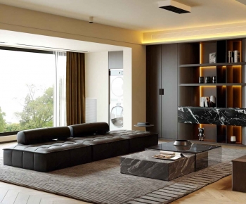 Modern A Living Room-ID:345074896