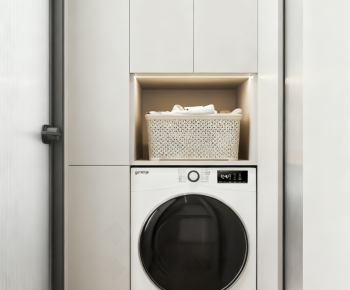 Modern Laundry Cabinet-ID:980400097