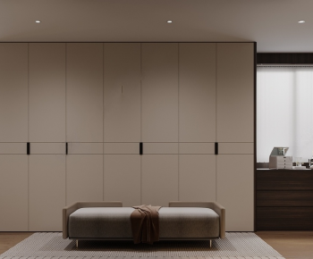 Modern Clothes Storage Area-ID:394583946