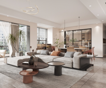 Modern A Living Room-ID:953100926