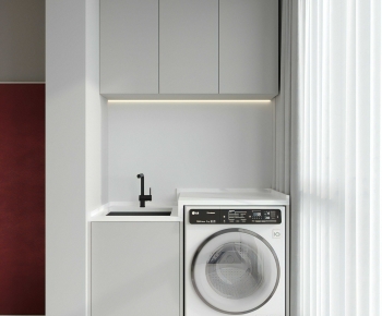 Modern Laundry Cabinet-ID:854648117