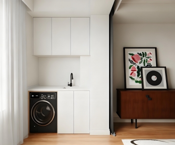 Modern Laundry Cabinet-ID:158876901