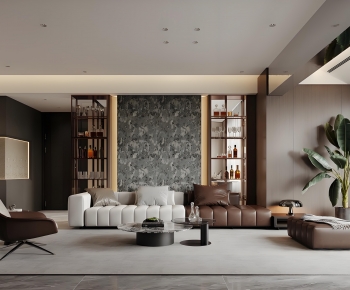 Modern A Living Room-ID:676829871