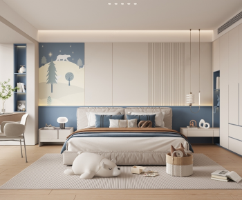 Modern Boy's Room And Son's Room-ID:584376106