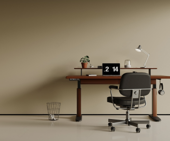 Modern Computer Desk And Chair-ID:842319016
