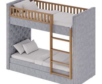 Nordic Style Bunk Bed-ID:667448044