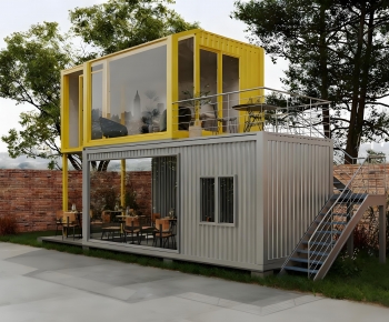 Industrial Style Appearance Of Commercial Building-ID:848397975