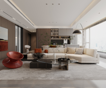 Modern A Living Room-ID:406491991