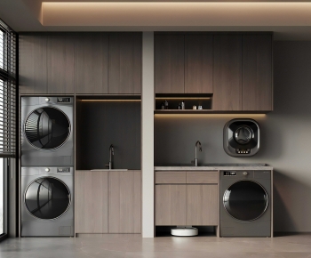 Modern Laundry Cabinet-ID:782222995