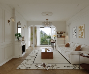 French Style A Living Room-ID:893876084