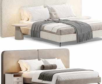 Modern Double Bed-ID:220485932