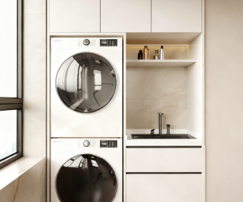 Modern Laundry Cabinet-ID:651372915