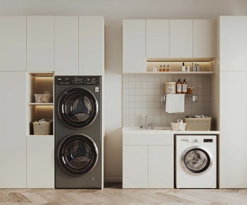 Modern Laundry Cabinet-ID:102500922