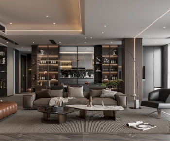 Modern A Living Room-ID:588191999