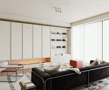 Modern A Living Room-ID:712210896