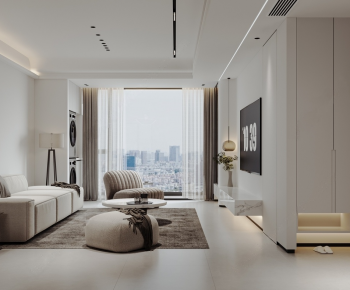 Modern A Living Room-ID:390163902