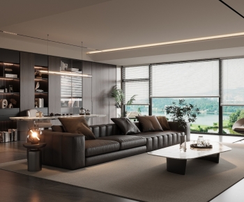 Modern A Living Room-ID:676779032