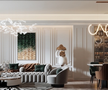 Modern A Living Room-ID:823116064