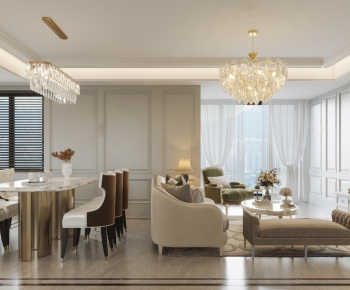 Simple European Style A Living Room-ID:178388125