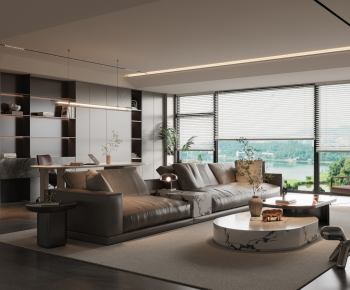Modern A Living Room-ID:412090066